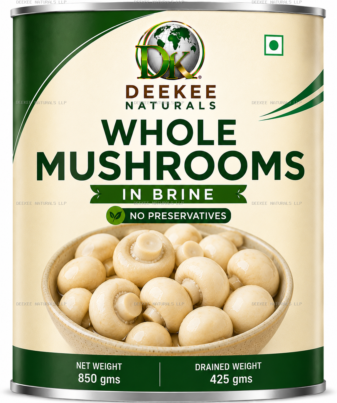 Whole Mushrooms in Brine